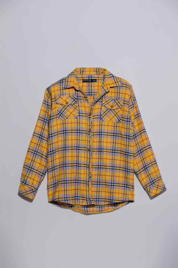 Sapphire Flannel Checkered Shirt Blue