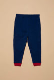 Sapphire Knit Jogger Pants Blue & Maroon