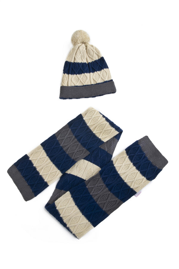 Sapphire- Knitted Muffler