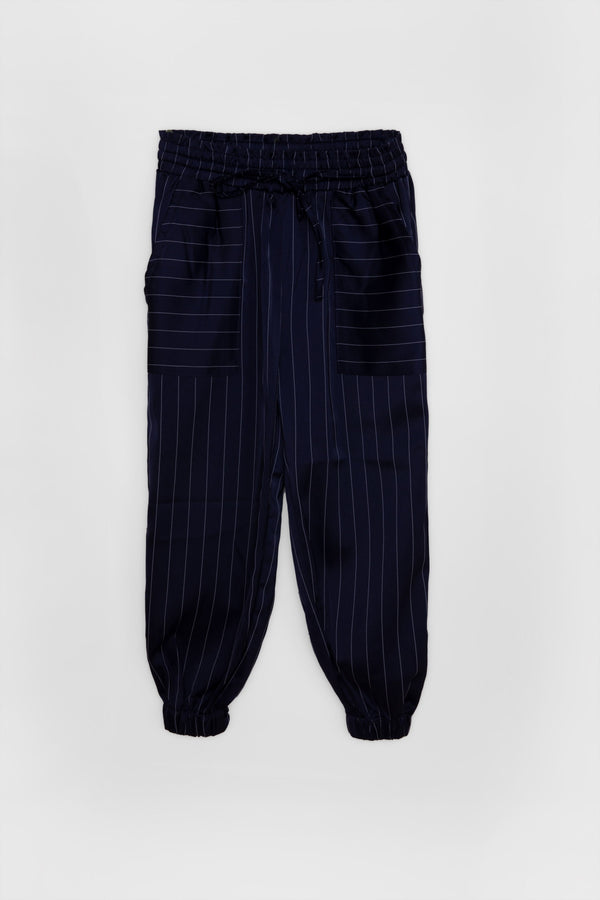 Sapphire Striped Jogger Pants