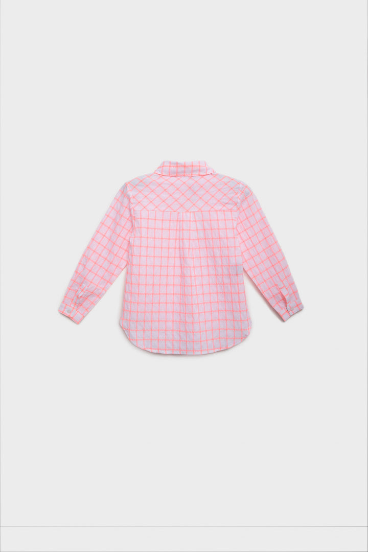 Cotton Checkered Shirt Kids Western