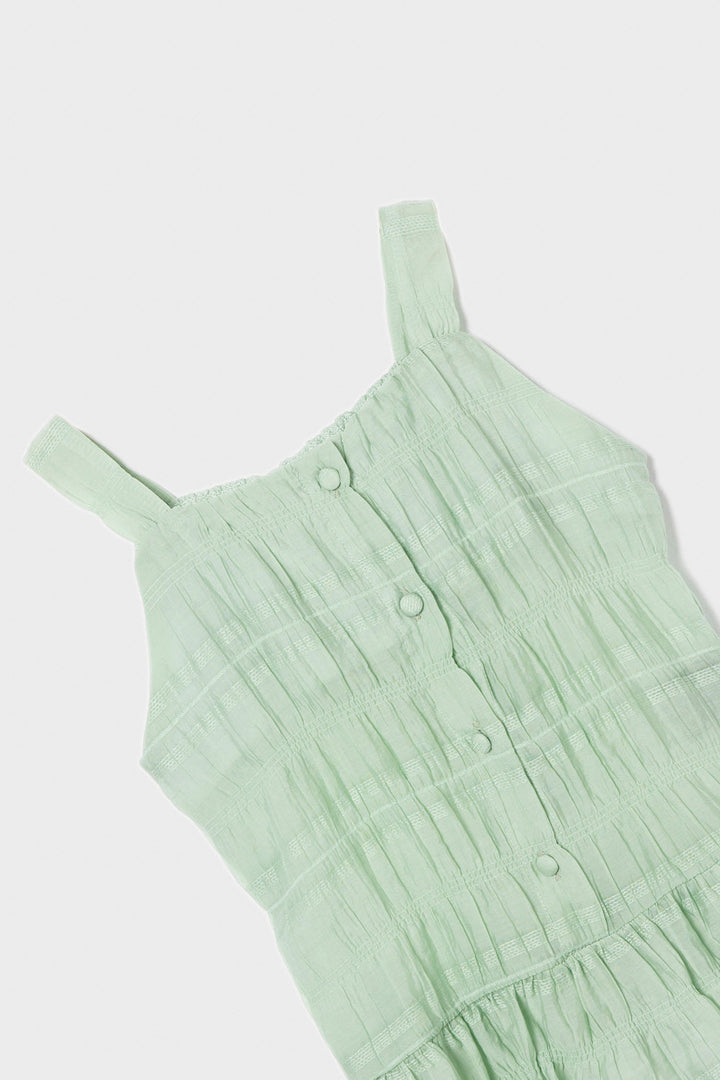 Girls Green Woven Blouse