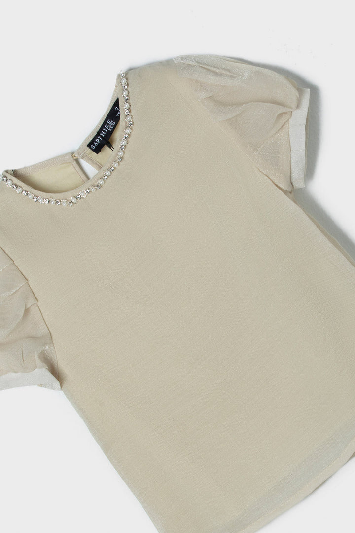 Girls Cream Tunic