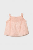 Girls Peach Tops And Dresses