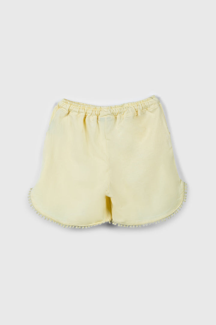 Girls Summer II Yellow Shorts Jersey