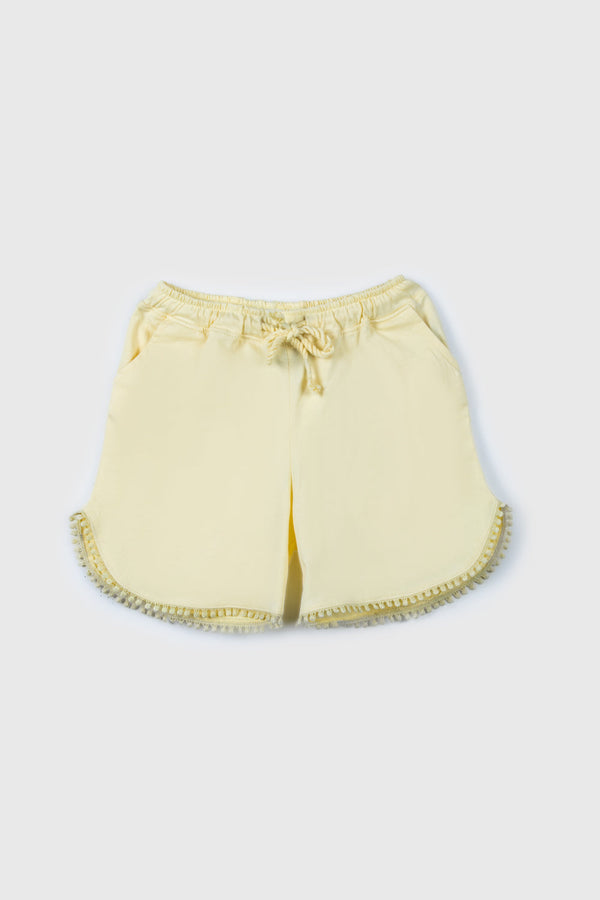 Girls Summer II Yellow Shorts Jersey