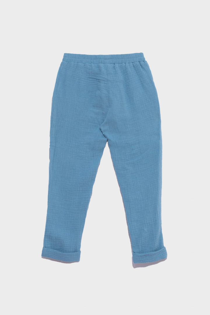 Girls Summer II Turquoise Capris Woven