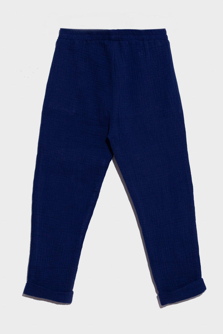 Girls Summer II Blue Capris Woven