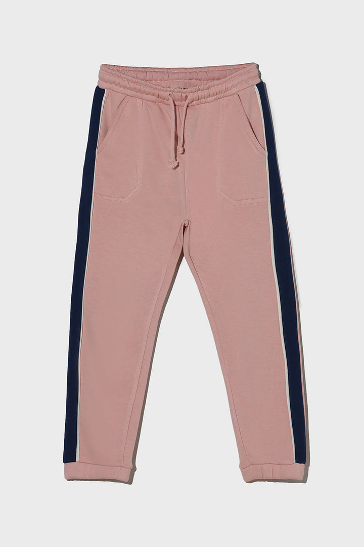 Girls Side Twill Tape Jogger Pants