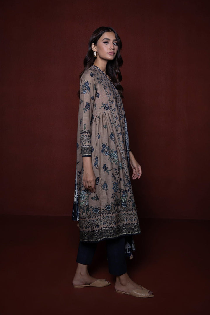 Sapphire- 2 Piece - Printed Khaddar Suit