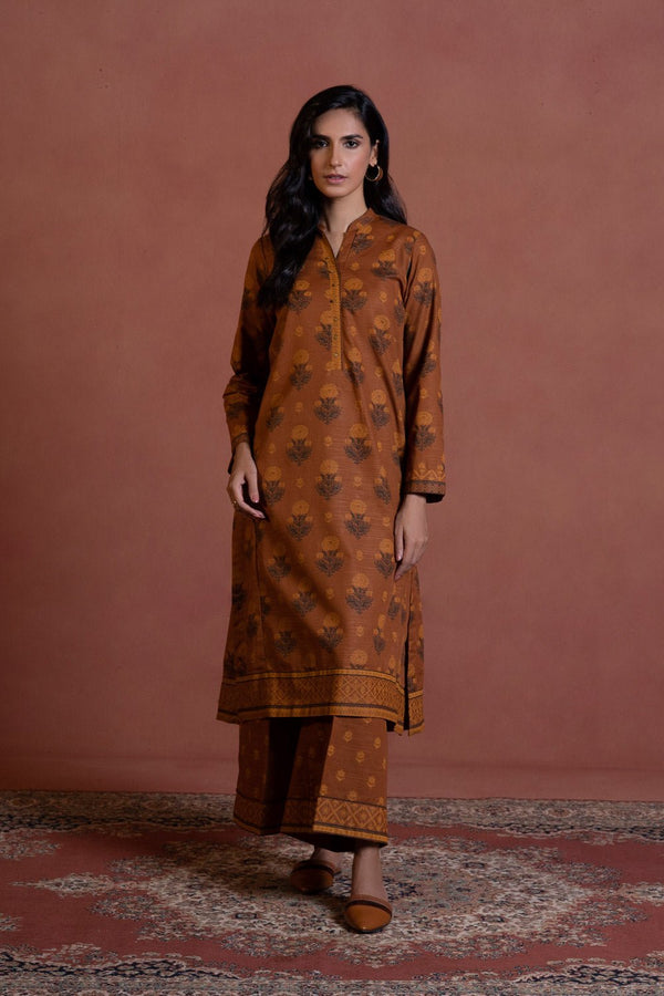 Sapphire- 2 Piece - Printed Khaddar Suit