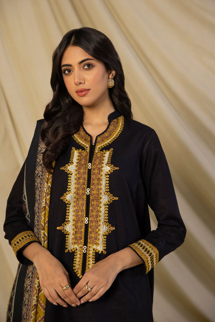 Sapphire- 2 Piece - Embroidered Khaddar Suit