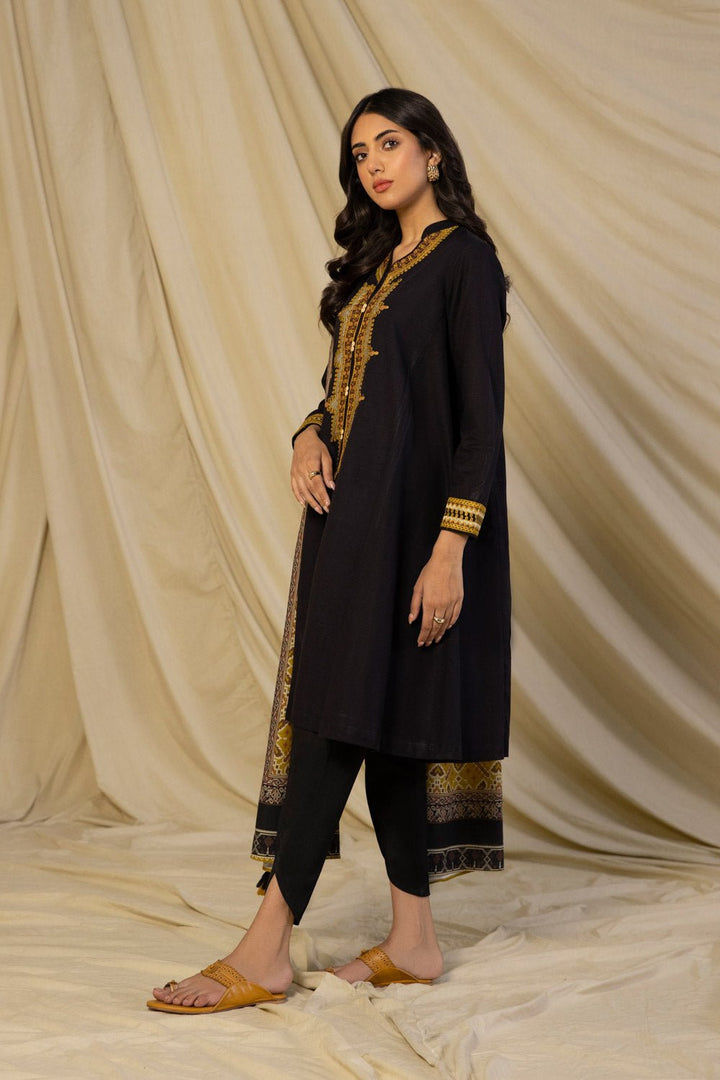 Sapphire- 2 Piece - Embroidered Khaddar Suit