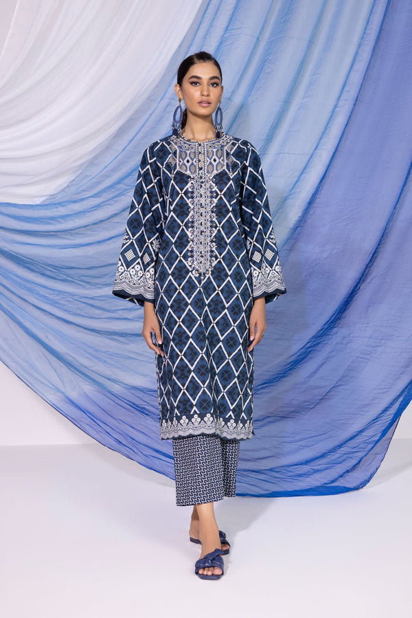 Sapphire- 2 Piece - Embroidered Lawn Suit