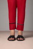 Sapphire Cambric Cigarette Pants Red