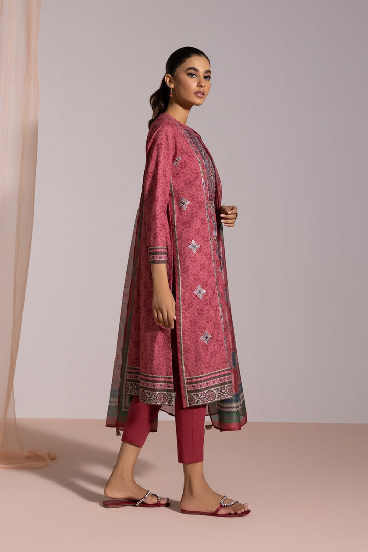 Sapphire- 3 Piece - Embroidered Cotton Suit