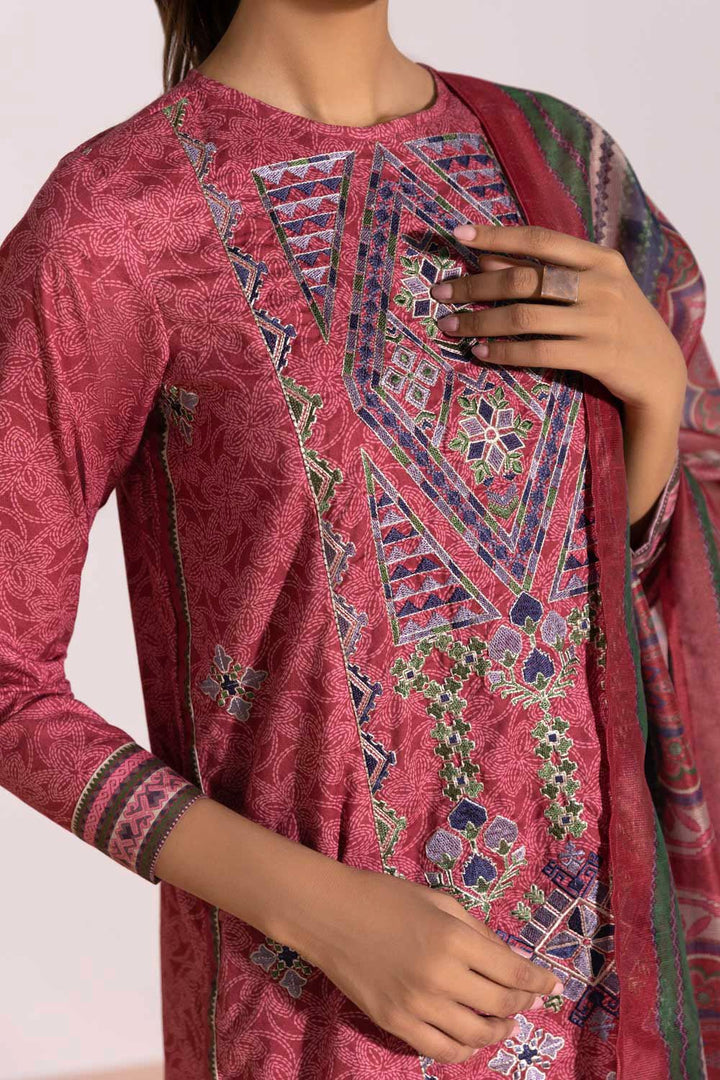 Sapphire- 3 Piece - Embroidered Cotton Suit