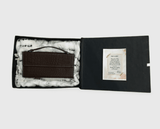 The original Premium Leather Women’s Wallet Gift Set Dark Brown