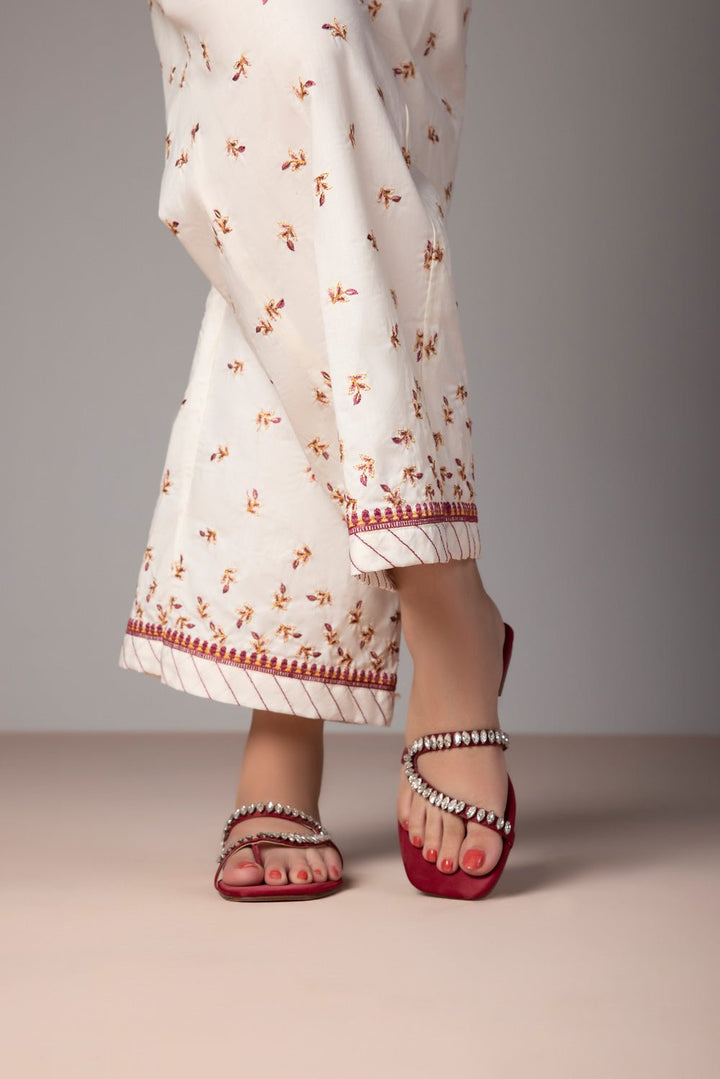 Sapphire- Embroidered Cambric Culottes