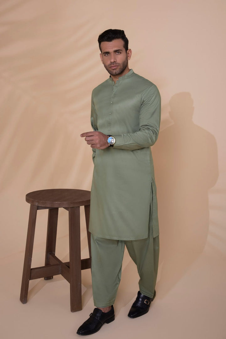 Sapphire- Cotton Twill Suit