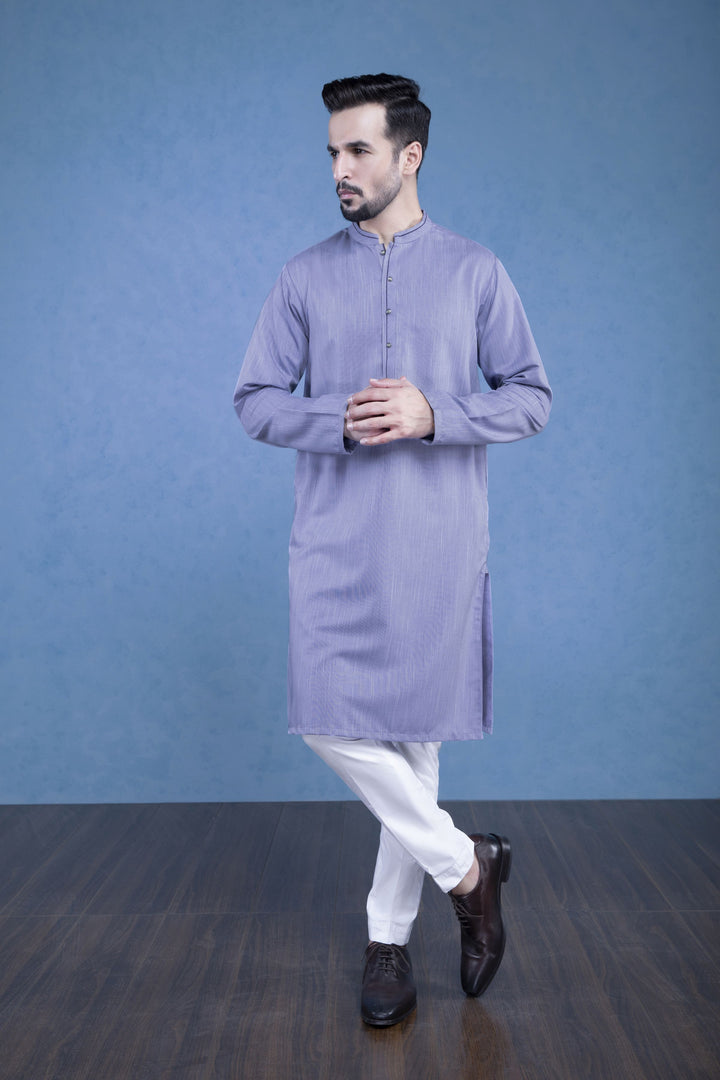 Sapphire- Blended Yarn Dyed Kurta