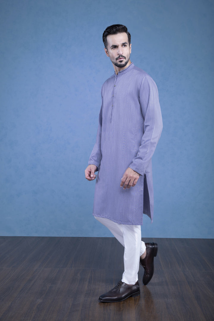 Sapphire- Blended Yarn Dyed Kurta