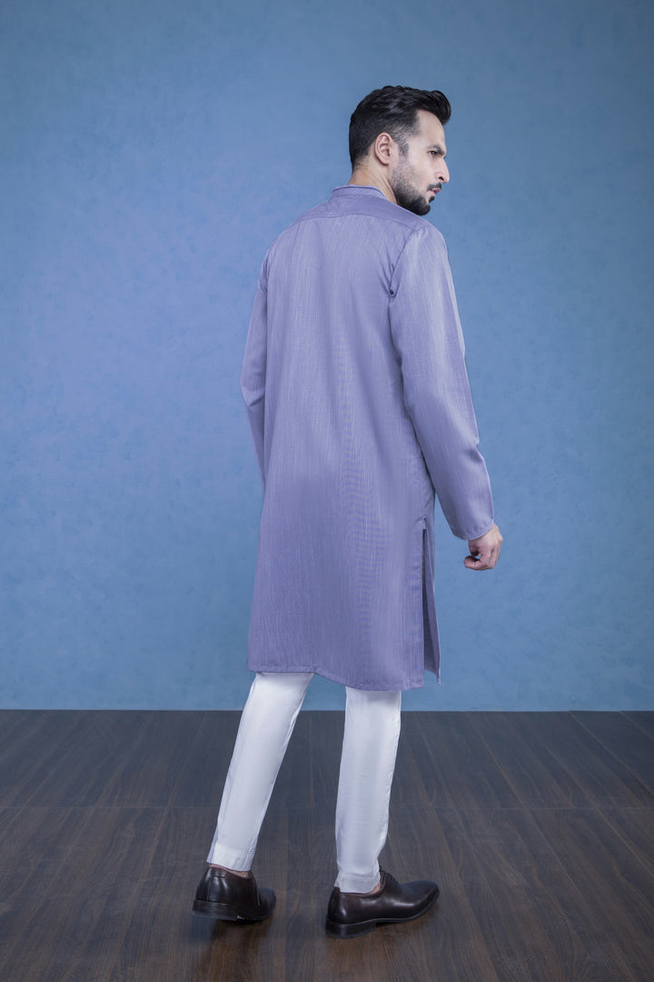 Sapphire- Blended Yarn Dyed Kurta