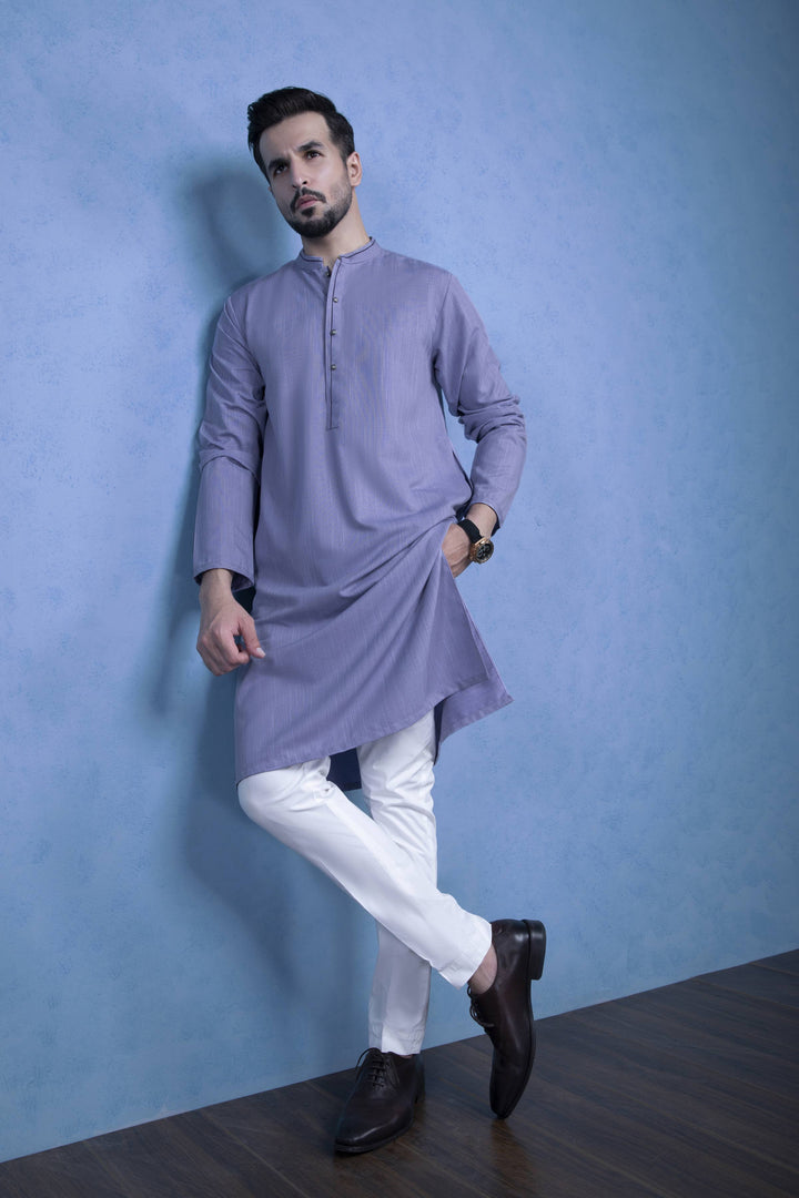 Sapphire- Blended Yarn Dyed Kurta