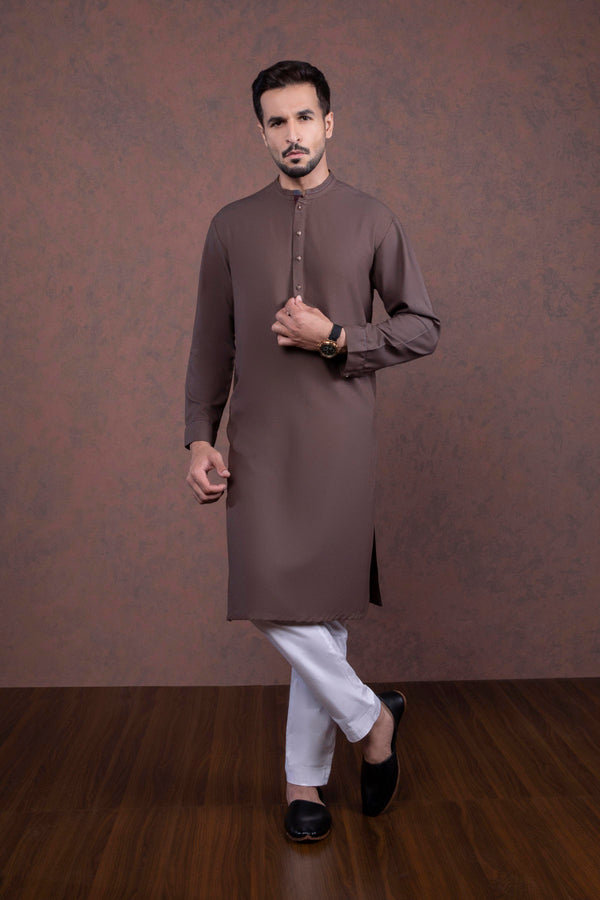 Sapphire Yarn Dyed Kurta Brown