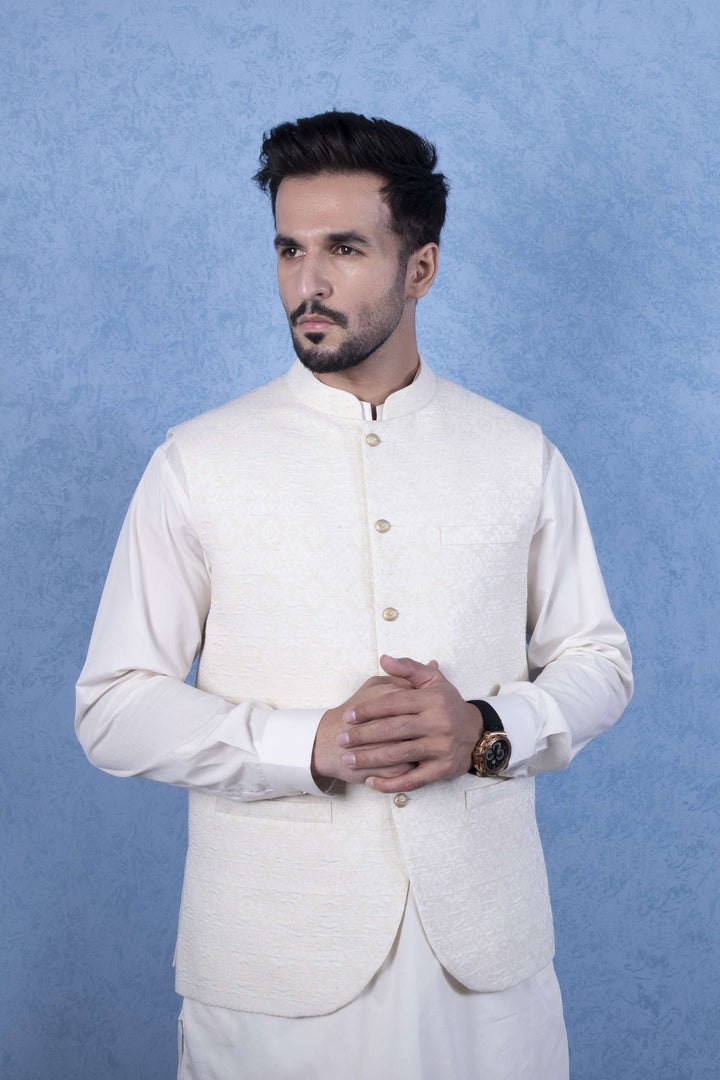 Sapphire Karandi Jacquard Waistcoat