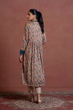 Sapphire- Printed Viscose Linen Frock