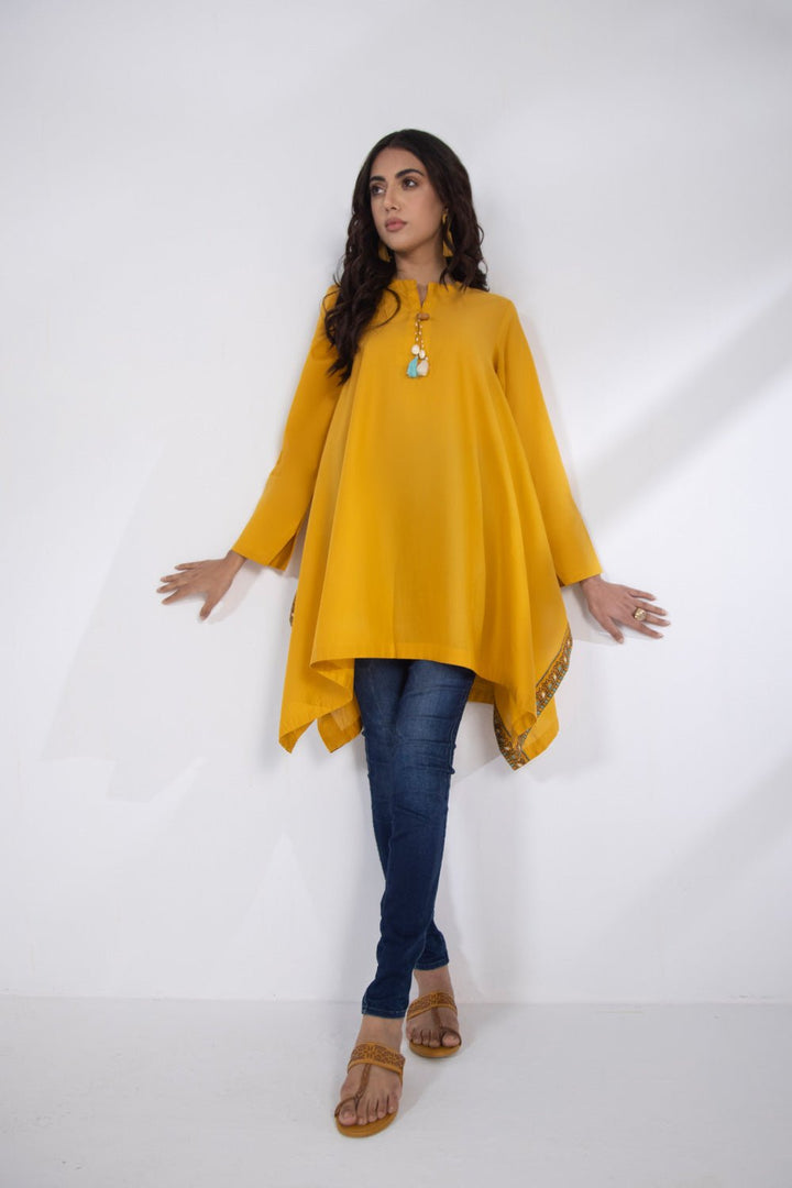 Sapphire-Solid Lawn Kurti