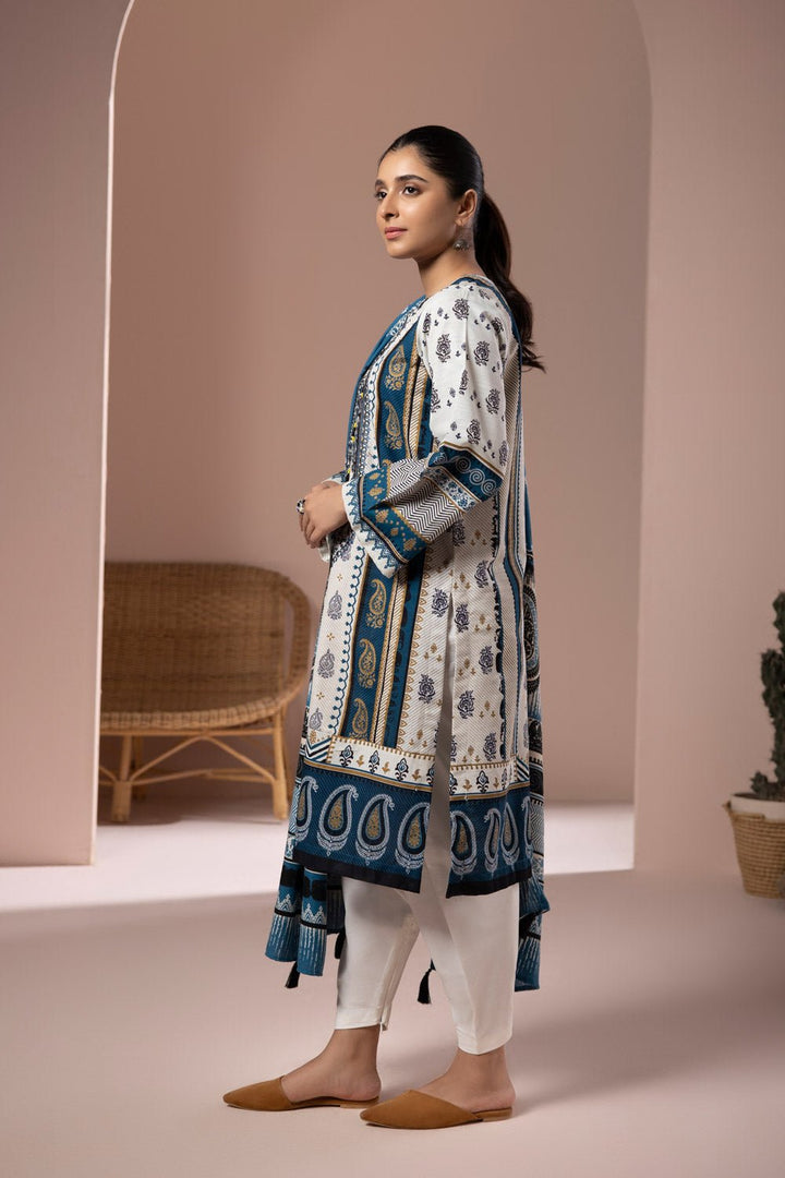 Sapphire- 2 Piece - Embroidered Khaddar Suit