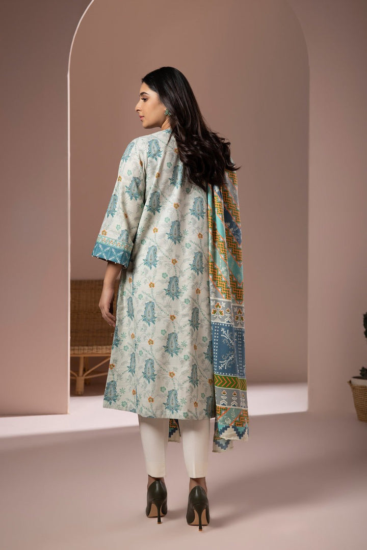 Sapphire- 2 Piece - Embroidered Khaddar Suit