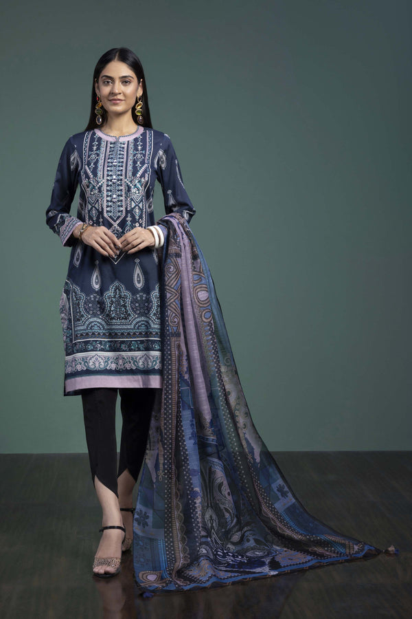 Sapphire- 2 Piece - Embroidered Suit