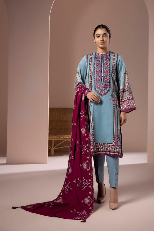 Sapphire- 2 Piece - Embroidered Twill Suit