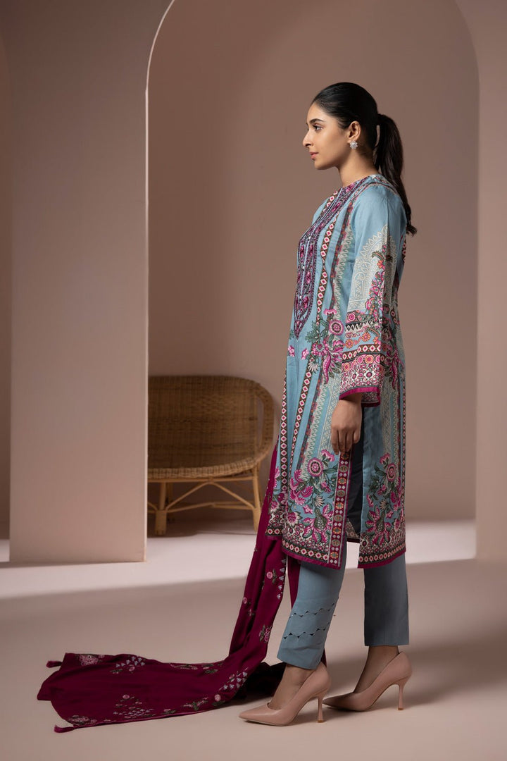 Sapphire- 2 Piece - Embroidered Twill Suit