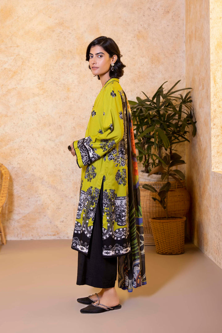 Sapphire- Printed Linen Shirt