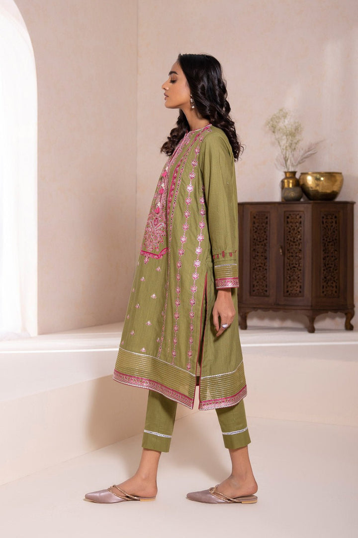 Sapphire- 2 Piece - Embroidered Khaddar Suit