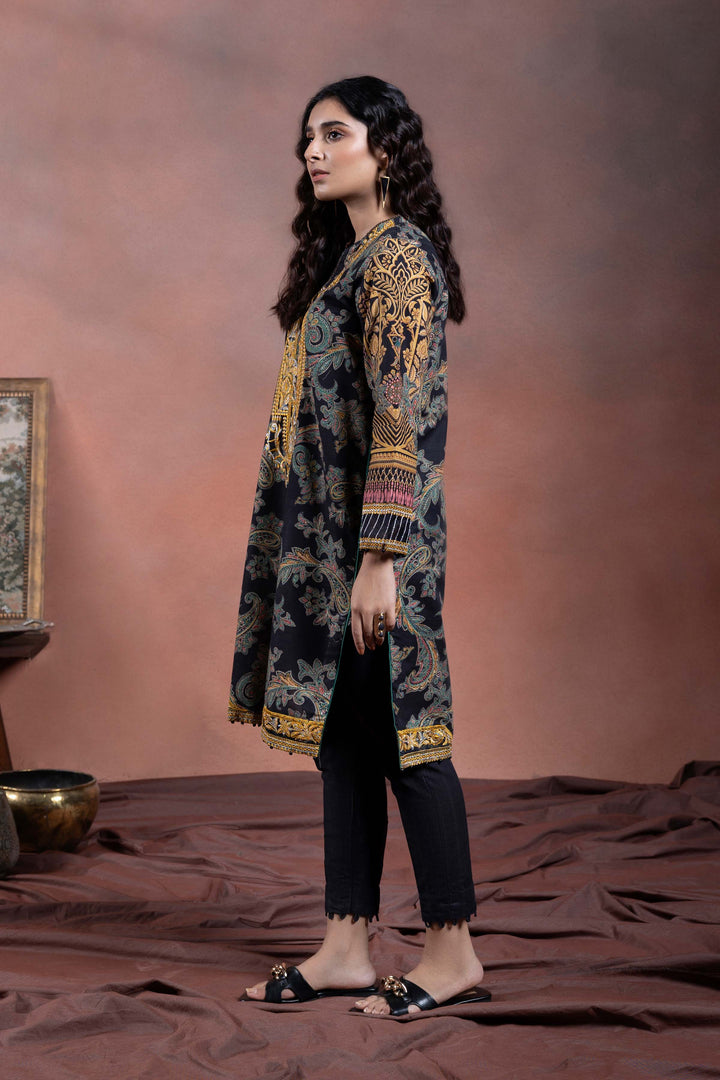 Sapphire- 2 Piece - Embroidered Khaddar Suit