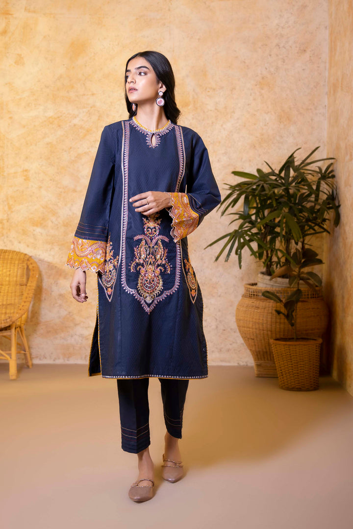 Sapphire- 2 Piece - Embroidered Jacquard Suit