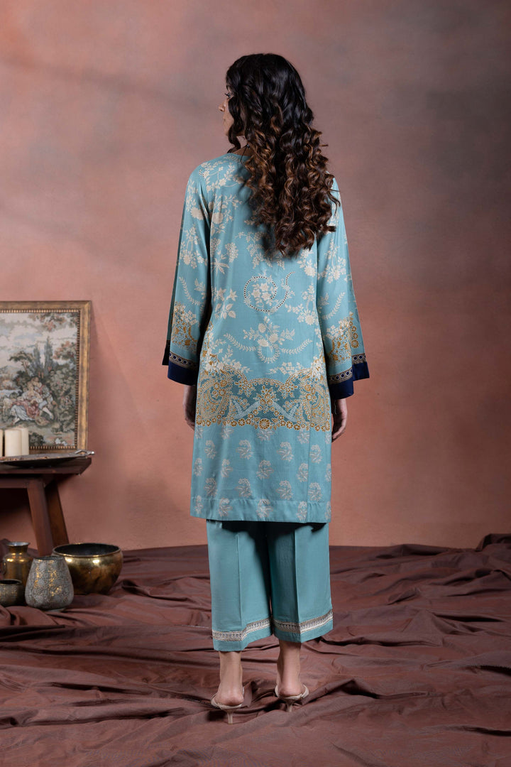 Sapphire- 2 Piece - Embroidered Linen Suit