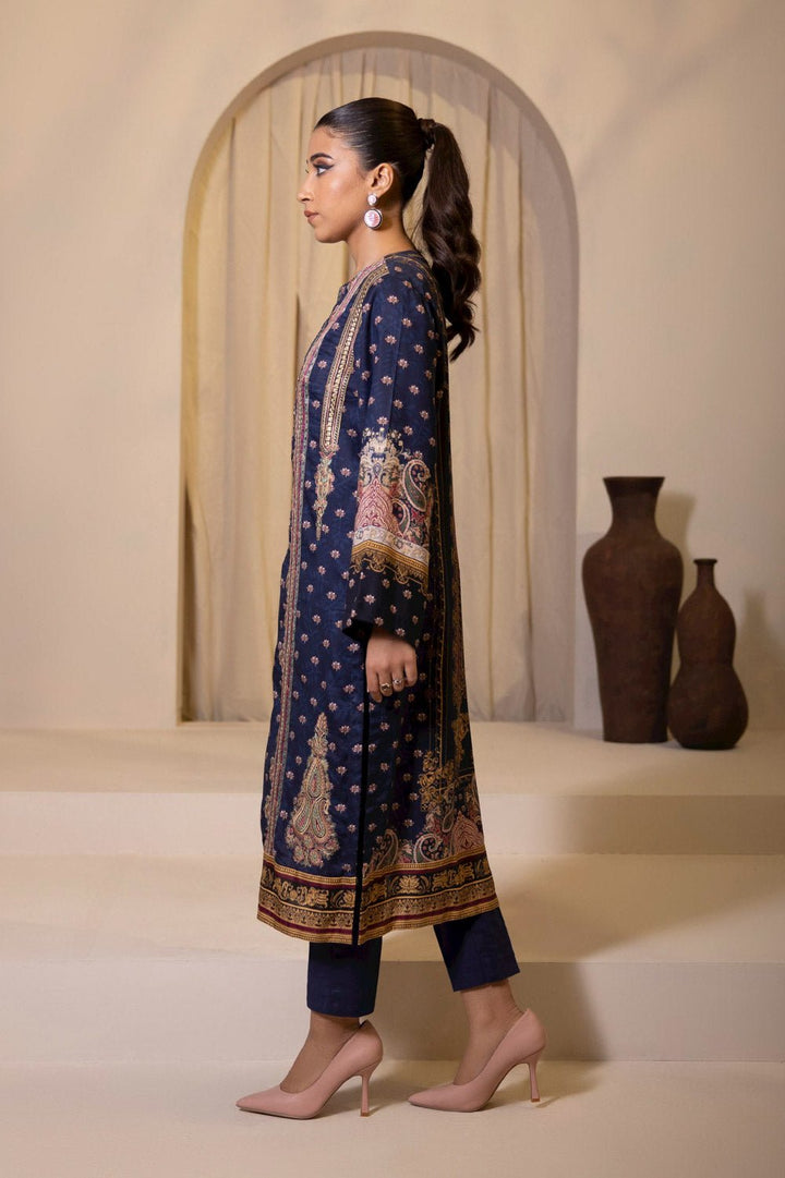 Sapphire- 2 Piece - Embroidered Khaddar Suit