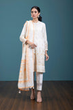 Sapphire - 2 Piece - Embroidered Jacquard Suit Off-White