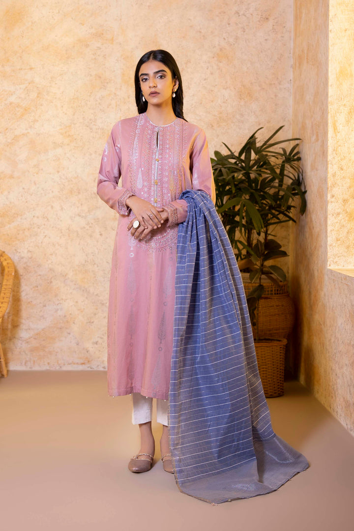 Sapphire- 2 Piece - Embroidered Jacquard Suit