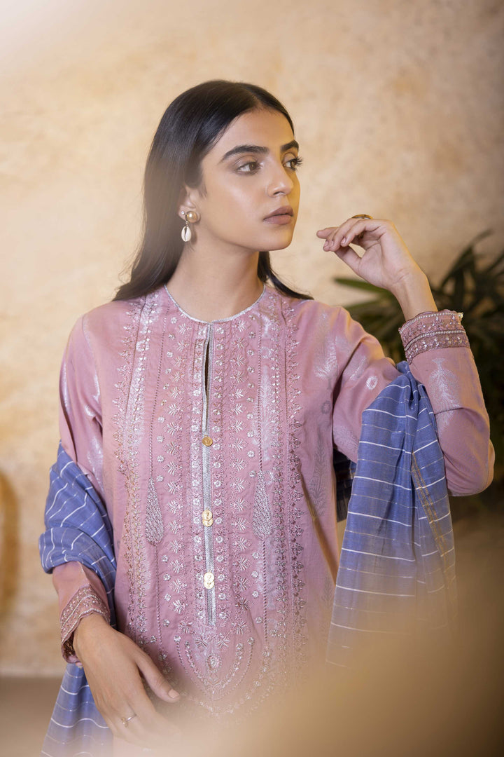 Sapphire- 2 Piece - Embroidered Jacquard Suit