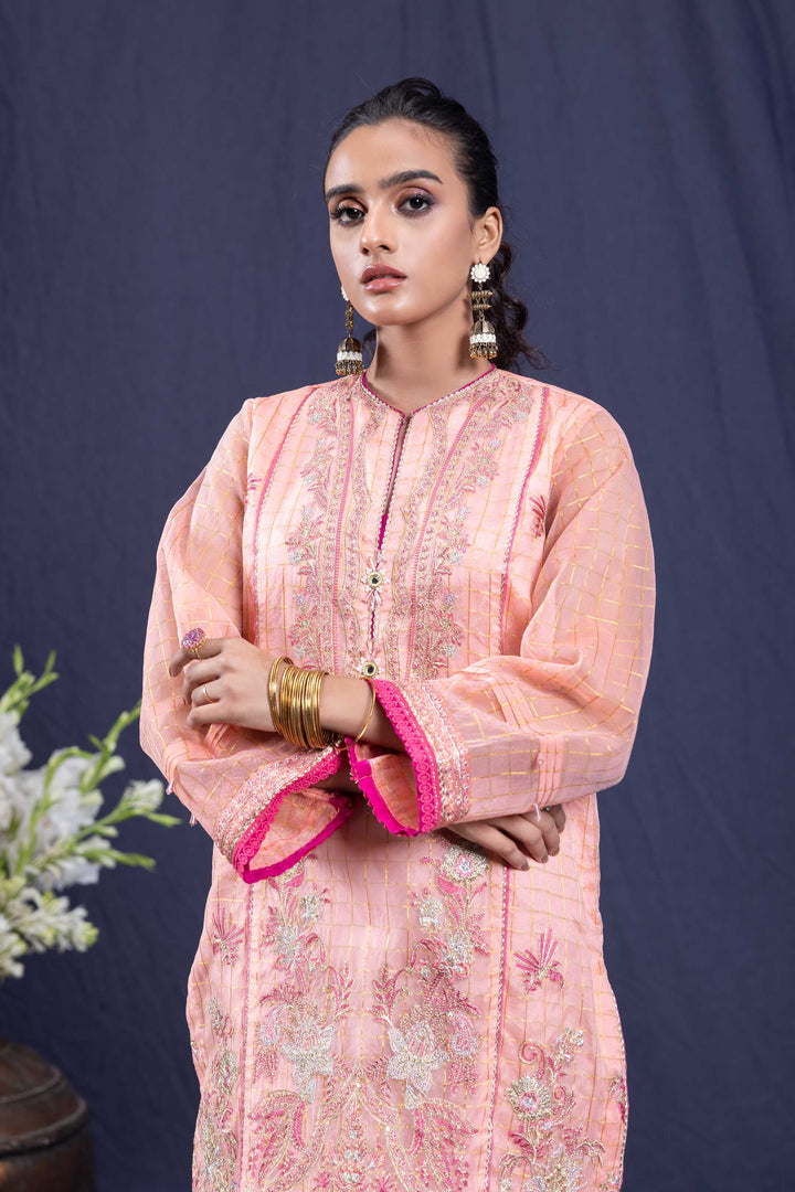 Sapphire- Embroidered Zari Shirt