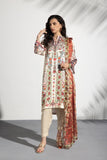 Sapphire Printed Silk Suit