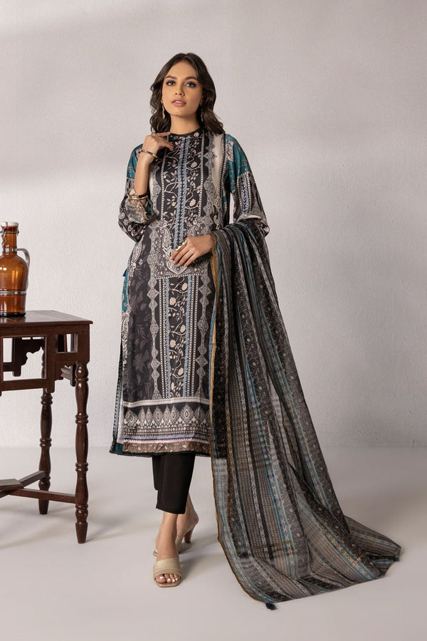 Sapphire- 2 Piece - Printed Silk Suit