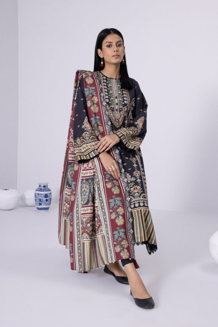 Sapphire- 3 Piece - Printed Khaddar Suit